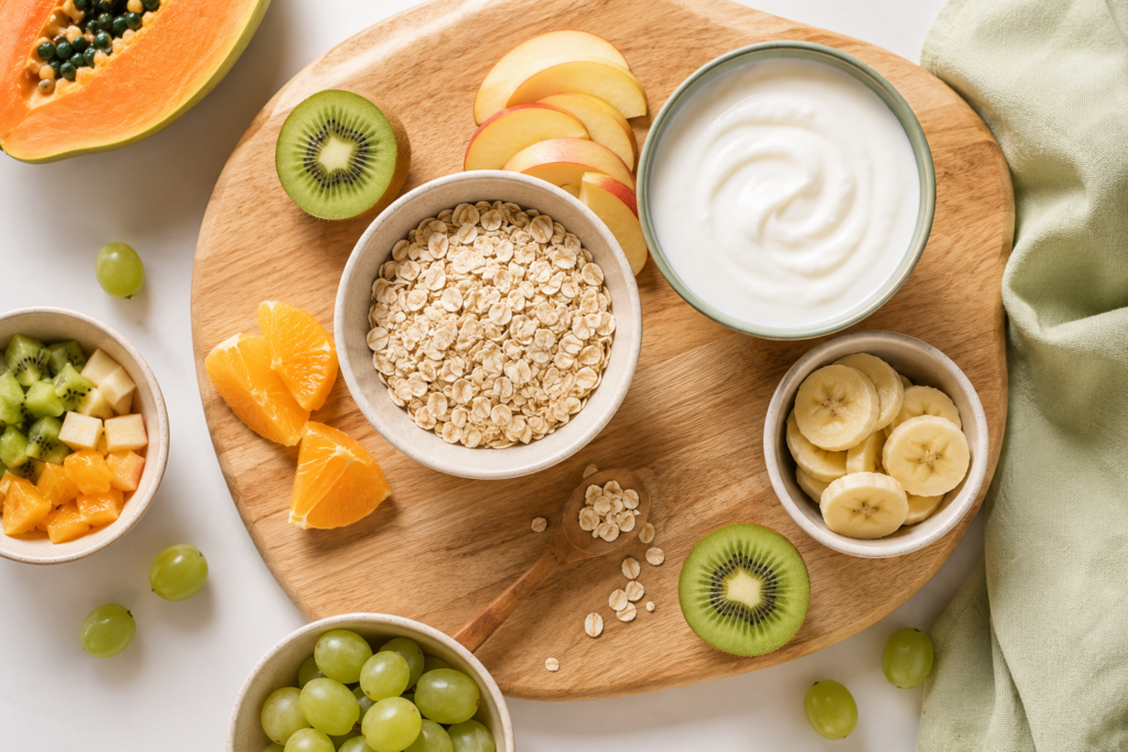 comida caseira e alimentos naturais para bebê